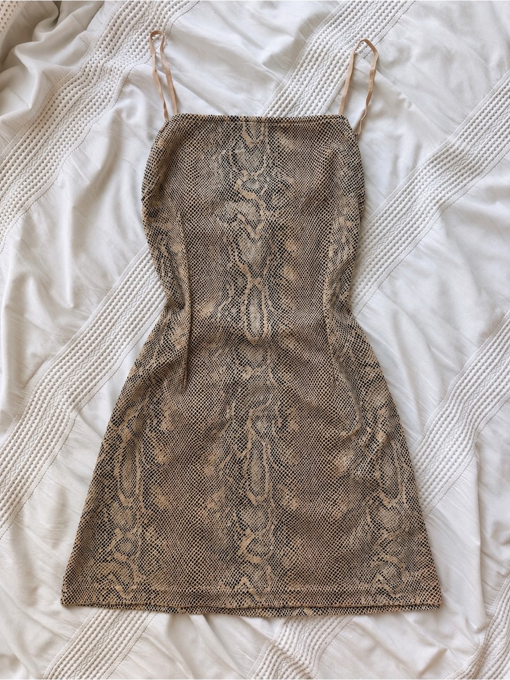 Urban Outfitters Snake-Print Mini Slip Dress
